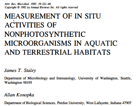 Paper describing the great plate count anomaly